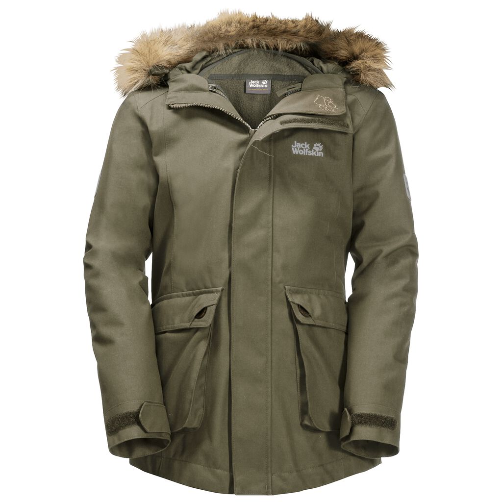 Jack Wolfskin G ELK ISLAND μπουφαν 3 σε 1 παιδικά ελιά | GR6061886